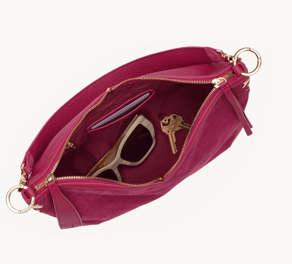 Alternative view of HAMMITT - GRACE MEDIUM - CALYPSO FUCHSIA SUEDE/GOLD