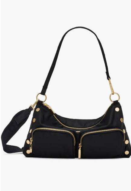 HAMMITT - KYLE MEDIUM - BLACK NYLON CARGO/GOLD