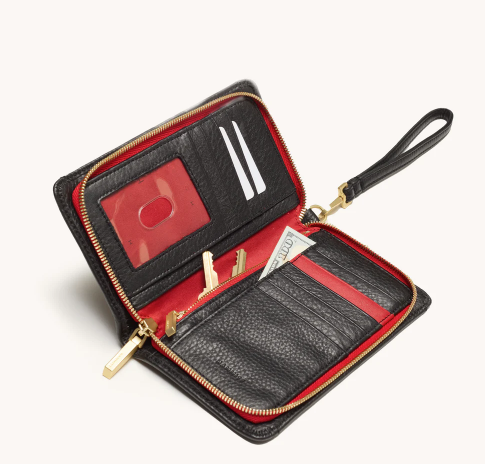 Alternative view of HAMMITT - BRYANT WALLET - CLACK NYLON CARGO/ RED ZIPPER/ GOLD