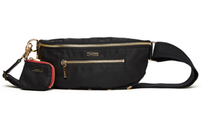HAMMITT - CHARLES CROSSBODY MEDIUM - BLACK NYLON CARGO/GOLD