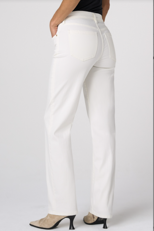 Alternative view of LIVERPOOL - KENNEDY STRAIGHT COMFORT WAIST - PORCLEAIN