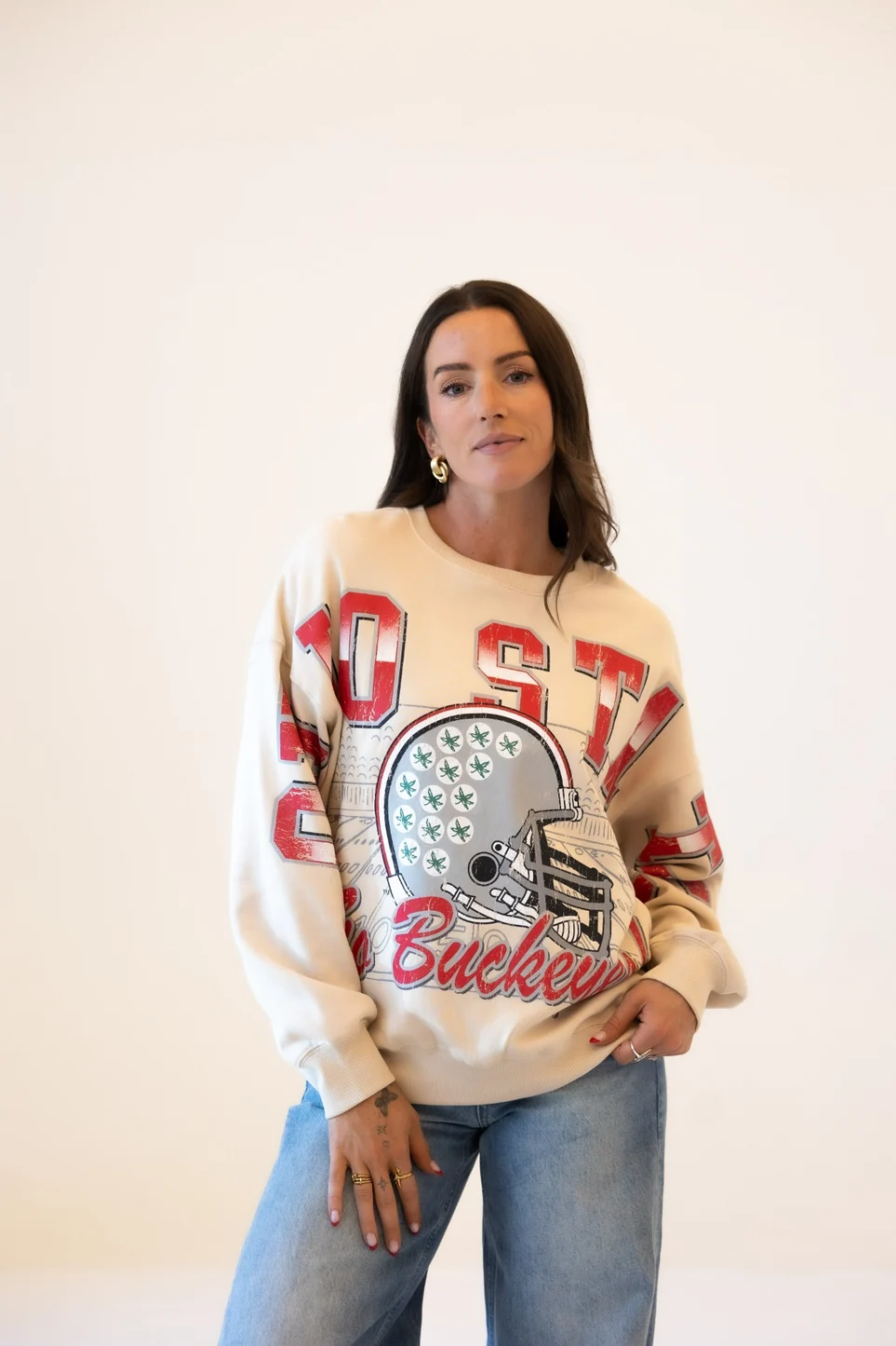 OHIO STATE HOMEFIELD LANTERN SLEEVE CREW