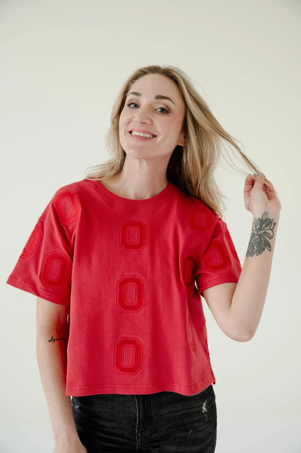 OHIO STATE RITTER REPEAT CROP TEE