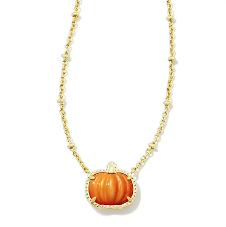 KENDRA SCOTT - PUMPKIN NECKLACE - GOLD